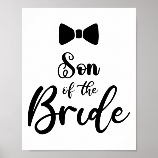 Sohn der Braut Hochzeitsfeier Sohn des G Poster (Vorne)
