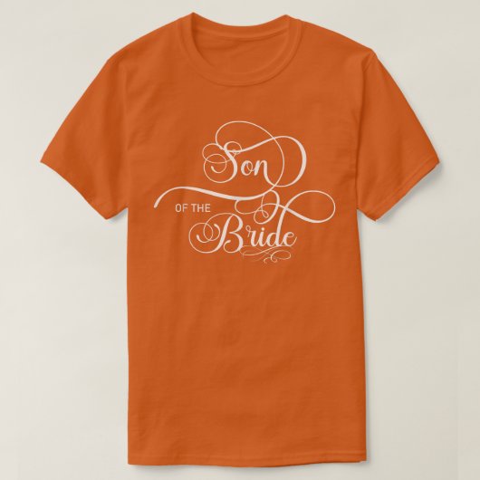 Sohn der Braut (Hochzeitsfeier) T-Shirt (Design vorne)