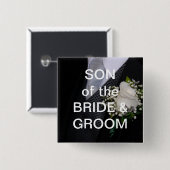 Sohn der Braut und des Bräutigams Button (Vorne & Hinten)