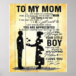 Sohn der Mama, Geschenk für meine Mama, Geschenkid Poster