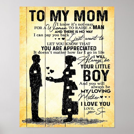 Sohn der Mama, Geschenk für meine Mama, Geschenkid Poster (Vorne)