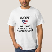 Sohn des American Revolution USA Star Eagle Vater T-Shirt (Vorderseite)