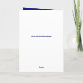 Sohn des Gesetzes blau und gelb glücklicher Geburt Karte (Rückseite)