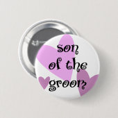 Sohn des Grooms Button (Vorne & Hinten)