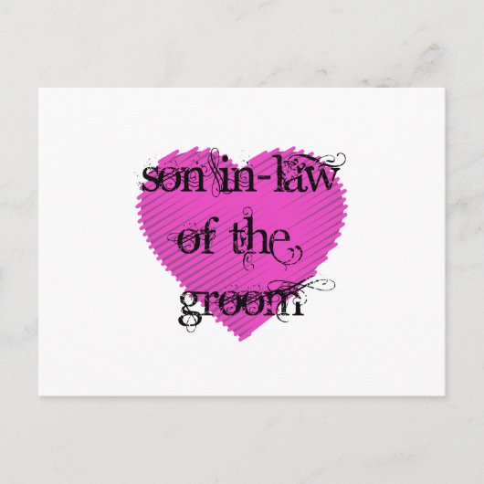 Sohn des Grooms Postkarte (Vorderseite)