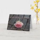 Sohn des Juristen Sympathie Karte mit Rose (Gelbe Blume)