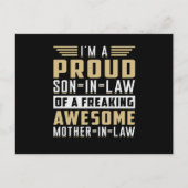 Sohn des Juristen Vater im Jura Proud Klage Gesche Postkarte (Vorderseite)