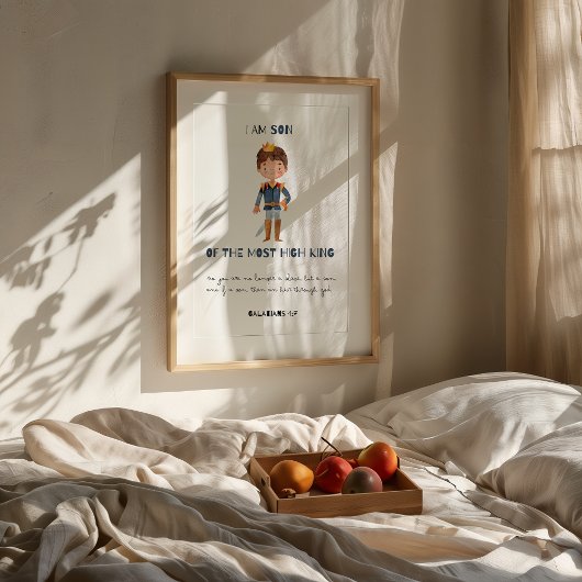 Sohn des King Christlich Baby Print Poster
