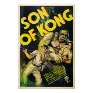 Sohn des Kong-Monster-Horrorfilmplakats Poster