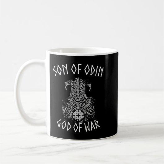 Sohn des Odin Gottes des Krieges Kaffeetasse (Links)