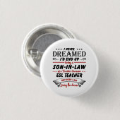 Sohn des Phantastischen ESL-Lehrers Button (Vorne & Hinten)