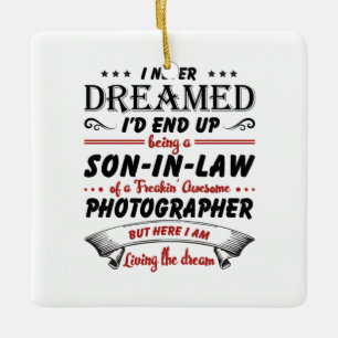 Sohn des Phantastischen Fotografen Keramikornament