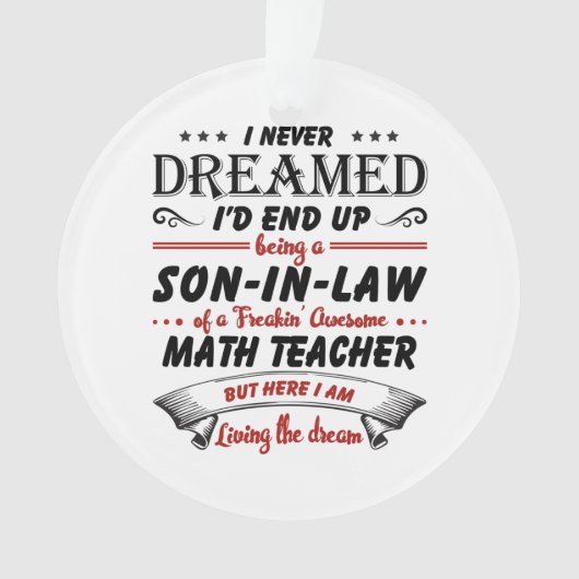 Sohn des Phantastischen Mathelehrers Ornament (Vorderseite)