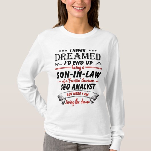 Sohn des Phantastischen SEO-Analytikers T-Shirt (Vorderseite)