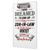 Sohn des Phantastischen Zahnarztes Klemmbrett (Links)