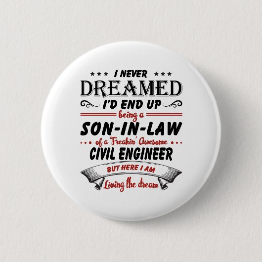 Sohn des Phantastischen Zivilen Ingenieurs Button (Vorderseite)