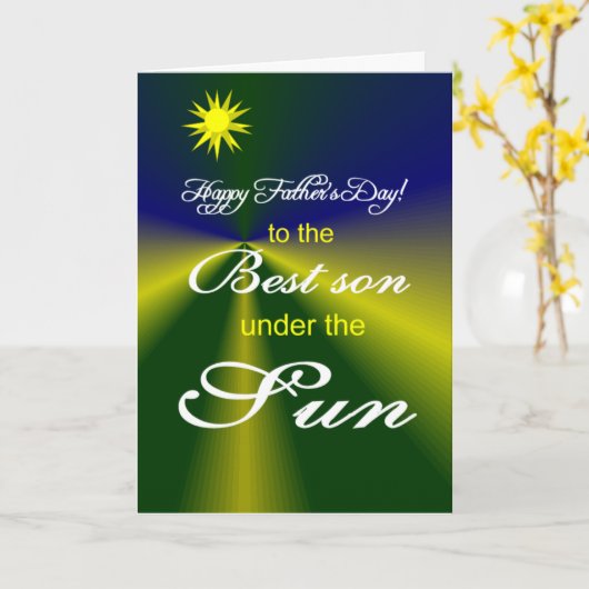 Sohn des Vaters Karte (Gelbe Blume)