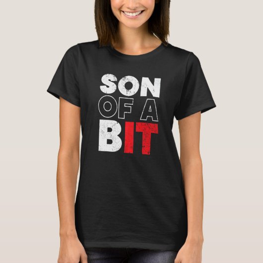 Sohn eines ein bisschen Informationstechnologie-Sp T-Shirt (Vorderseite)
