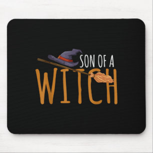Sohn eines Hexenhuts Halloween Besen  Mousepad