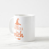Sohn eines Hexenwitschers Halloween Kaffeetasse (Vorderseite Links)