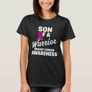 Sohn eines Kriegers Brustkrebs-Bewusstseins-Famili T-Shirt