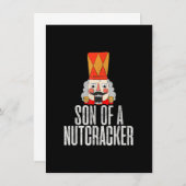Sohn eines Nutcracker Funny Christmas Deez Nuts Xm Einladung (Vorne/Hinten)