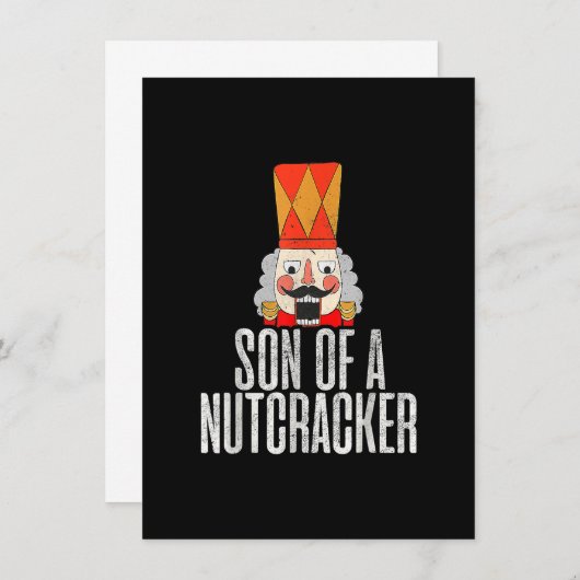 Sohn eines Nutcracker Funny Christmas Deez Nuts Xm Einladung (Vorne/Hinten)