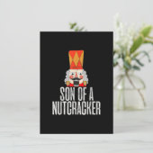 Sohn eines Nutcracker Funny Christmas Deez Nuts Xm Einladung (Stehend Vorderseite)