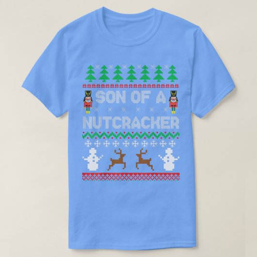 Sohn eines Nutcracker Funny Ugly Weihnachtskraut P T-Shirt (Design vorne)