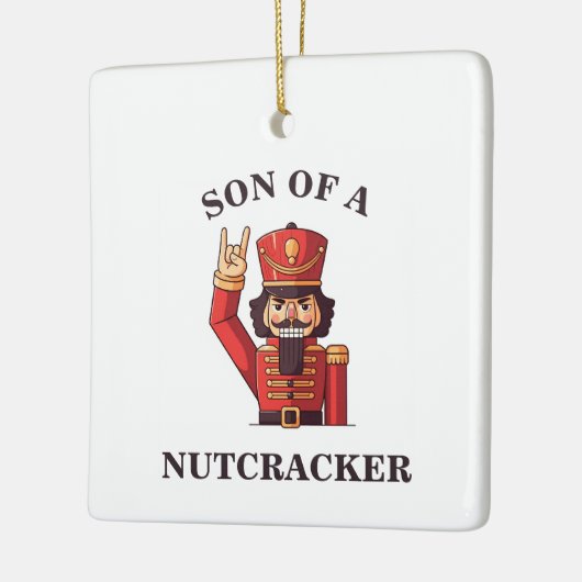 Sohn eines Nutcrackers Keramikornament (Links)