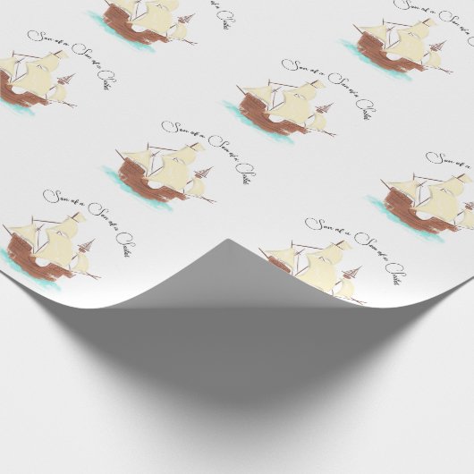 Sohn eines Sohnes eines Seefahrers Geschenkpapier (Ecke)