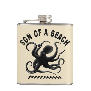 Sohn eines Strandes - Pun Design für Liebhaber des Flachmann