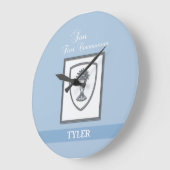 Sohn, Erste Kommune Silver Chalice Große Wanduhr (Winkel)