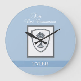 Sohn, Erste Kommune Silver Chalice Große Wanduhr