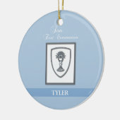 Sohn, Erste Kommune Silver Chalice Keramik Ornament (Links)