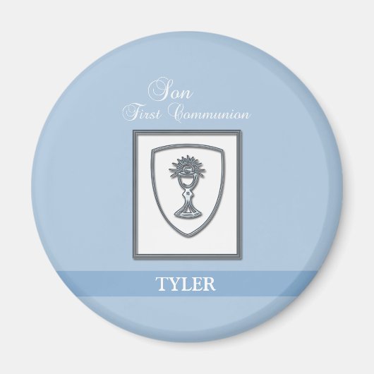 Sohn, Erste Kommune Silver Chalice Magnet (Vorne)