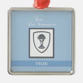 Sohn, Erste Kommune Silver Chalice Silbernes Ornament