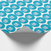 Sohn, Erste Kommune, Weizen, Trauben blau Geschenkpapier (Ecke)