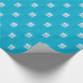 Sohn, Erste Kommune, Weizen, Trauben blau Geschenkpapier (Ecke)