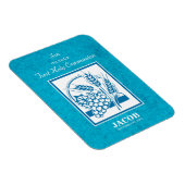 Sohn, Erste Kommune, Weizen, Trauben blau Magnet (Rechte Seite)