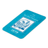 Sohn, Erste Kommune, Weizen, Trauben blau Magnet (Linke Seite)