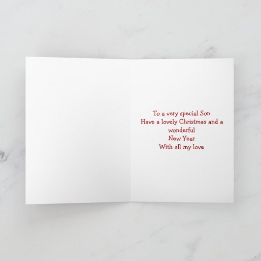 Sohn-frohe Weihnachten (Innenseite)