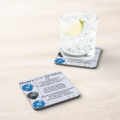 Sohn-Gedicht - 21. Geburtstags-Entwurf Getränkeuntersetzer (Rechte Seite)