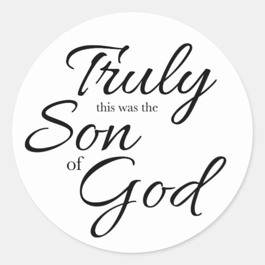 Sohn Gottes Aufkleber (Vorderseite)