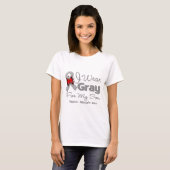 Sohn - graues Band-Bewusstsein T-Shirt (Vorne ganz)