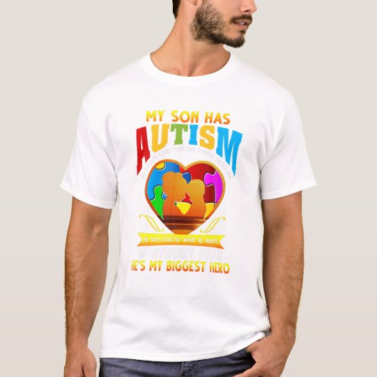 Sohn hat Autismus, den er nicht tut T-Shirt (Vorderseite)