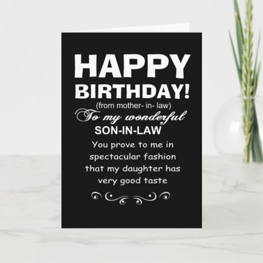 Sohn im Gesetz beweist Töchter großen Geschmack Ge Karte (Vorderseite)