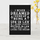 Sohn im Gesetz Mutter im Gesetz Geschenk Idee lust Karte (Gelbe Blume)