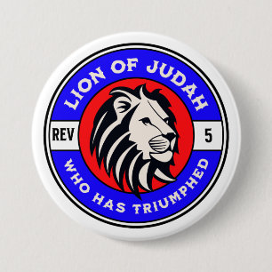 Sohn Judas, der den Christlichen Jesus triumphiert Button