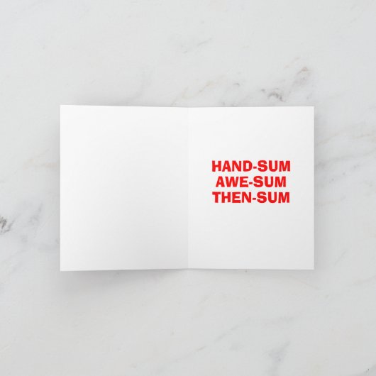 Sohn Karte (Innenseite)